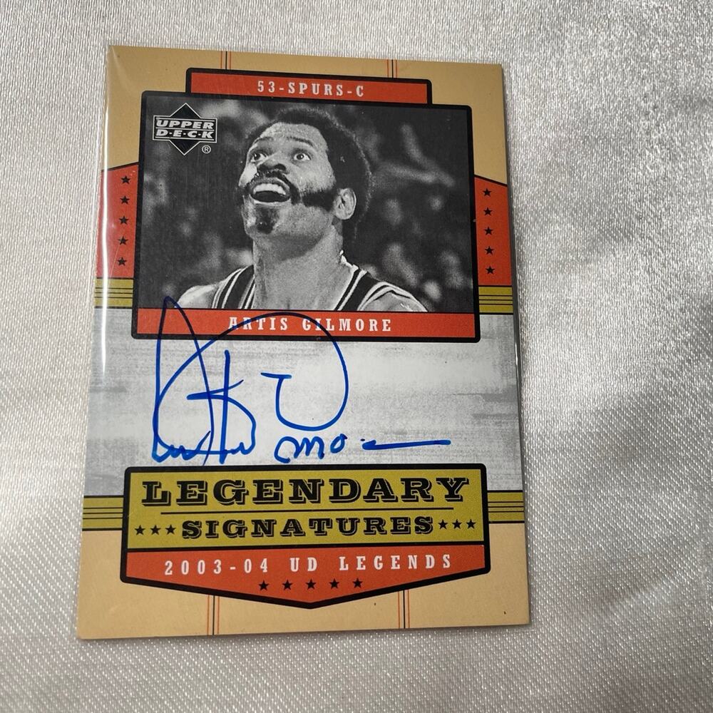 03-04 upper deck UD legends legendary signatures artis Gilmore autographed card